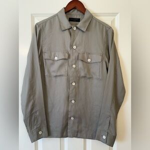 AllSaints Penang LS Shirt Button Down Ling Sleeve Size XS